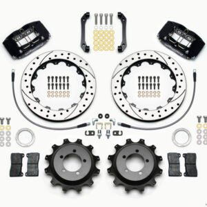 Wilwood Dynapro Radial Rear Kit 12.88in Drilled 2006-2007 Subaru WRX w/Lines