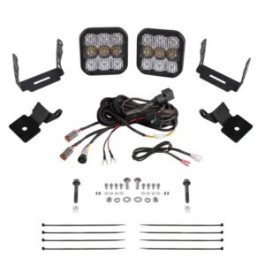 Diode Dynamics 14-18 Polaris RZR XP Stage Series SS5 A-Pillar Pod Kit - Pro White Combo
