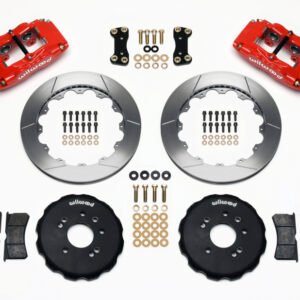 Wilwood FSLI4 Front Hat Kit 13.00in Drilled Red Nissan 240SX