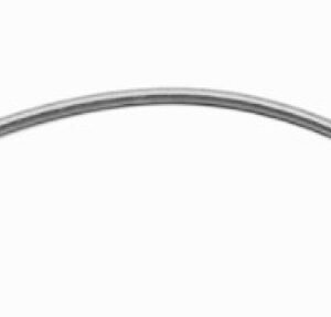 Wilwood 15in OAL Flexline -3 Hose to 45 Deg. Block M10 x 1.00 Bubble Flare