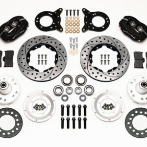 Wilwood Forged Dynalite Front Kit 11.00in Drilled 1970-1973 Mustang Disc & Drum Spindle