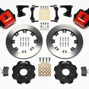 Wilwood Combination Parking Brake Rear Kit 12.19in Red Civic / Integra Drum 2.71 Hub Offset