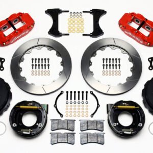 Wilwood Narrow Superlite 4R Rear P-Brk Kit 12.88in Red Big Ford New Style 2.50in Offset
