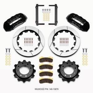 Wilwood TX6R Rear Kit 16.00in Black 1999-2010 GM Trk 2500 HD 4.84 Cntr