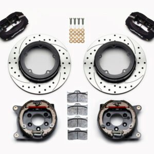 Wilwood Forged Dynalite P/S Park Brake Kit Drilled Strange Eng Floater 3.49in Offset