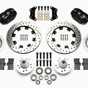 Wilwood Forged Dynalite Front Kit 12.19in Drilled Magnum Force Drop Spindle