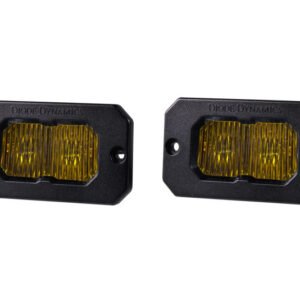 Diode Dynamics Stage Series 2 In LED Pod Pro - Yellow Fog Flush ABL (Pair)
