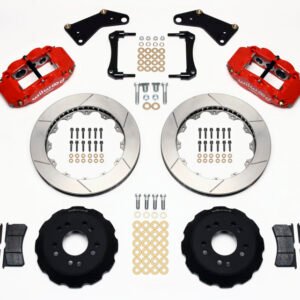 Wilwood Narrow Superlite 6R Front Hat Kit 13.06in Red 65-82 Corvette C2/C3
