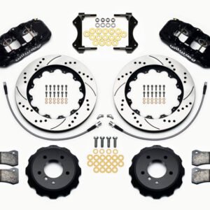 Wilwood AERO6 Front Hat Kit 14.00 Drilled 2007-2011 BMW E90 Series w/Lines