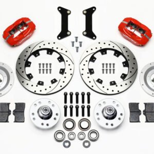 Wilwood Forged Dynalite Front Kit 12.19in Drilled Red 79-87 GM G Body