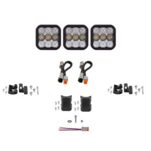Diode Dynamics SS5 Sport Universal CrossLink 3-Pod Lightbar - White Combo
