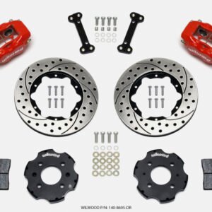 Wilwood Forged Dynalite Front Hat Kit 11.00in Drilled Red Integra/Civic w/Fac.240mm Rtr