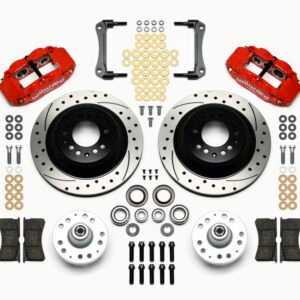 Wilwood Narrow Superlite 6R Front Hub & 1PC Rtr Kit 12.88in Drilled -Red 79-81 Camaro