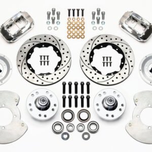 Wilwood Forged Dynalite Front Kit 11.00in Drill-Polished 37-48 Ford Psgr. 360 Plate Mount