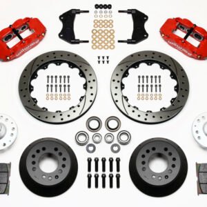 Wilwood Narrow Superlite 6R Front Hub Kit 12.88in Drill Red WWE ProSpindle