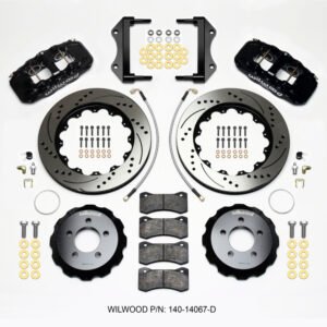 Wilwood AERO6 Front Hat Kit 14.25 Drilled 2014-Up Challenger w/Lines