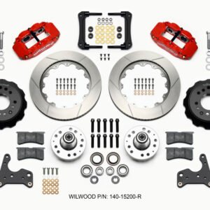 Wilwood Narrow Superlite 6R Front Hub Kit 14.00in Red 65-72 CDP C Body -Drum