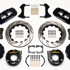 Wilwood AERO4 Rear P-Brake Kit 14.00in Drilled 58-64 Olds/Pontiac Ends 2.81in Offset