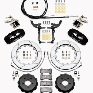 Wilwood AERO4 / MC4 Rear Kit 14.00 15-23 Mustang w/Lines & Cables