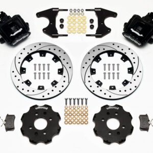 Wilwood Combination Parking Brake Rear Kit 12.19in Drilled Civic / Integra Drum 2.46 Hub Offset
