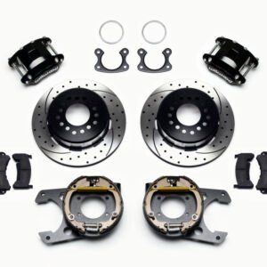 Wilwood D154 P/S Park Brake Kit Drilled Small Ford 2.66in Offset