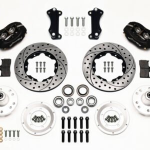 Wilwood Forged Dynalite Front Kit 11.00in Drilled Heidts Tri -5 2 inch Drop Spindle