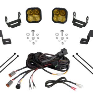Diode Dynamics 21-22 Ford F-150 SS3 Stage Series Backlit Ditch Light Kit - Yellow Pro Combo