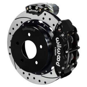 Wilwood 88-98 GM C1500 Superlite Rear Elec. Parking Brake Kit 14in SRP Rotor 3.25in Offset - Blk