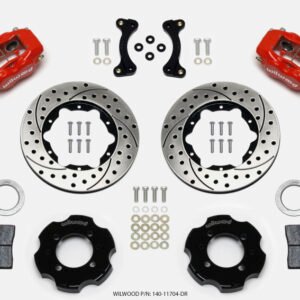 Wilwood Forged Dynalite Front Hat Kit 11.00in Drilled Red 95-05 Miata