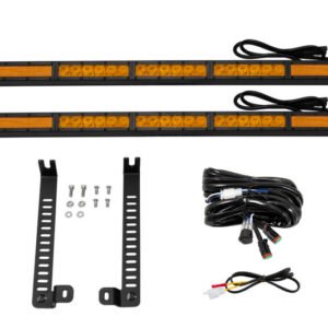Diode Dynamics 14-19 Toyota 4Runner SS30 Dual Stealth Lightbar Kit - Amber Combo