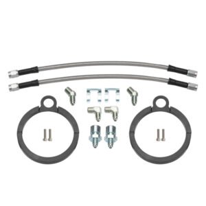 Wilwood Flexline Kit 12 inch -3 3/8-24 IF 1/8-27 NPT 90 Degree