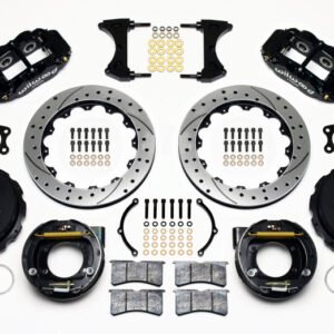 Wilwood Narrow Superlite 4R Rear P-Brk Kit 12.88in Drilled Big Ford New Style 2.36in Offset