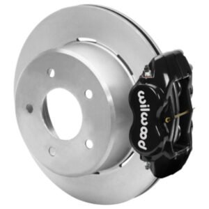 Wilwood 88-98 Chevy Silverado Forged Dynalite 12.19x0.81 Plain Rear Drum to Disc Conv. - Black
