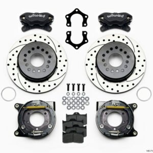 Wilwood Forged Dynalite P/S Park Brake Kit Drilled Mopar/Dana 2.36in Off w/Snap Ring Bearing