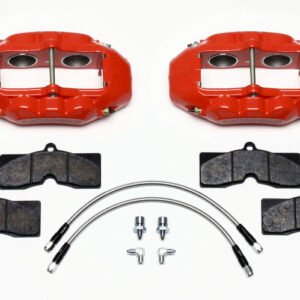 Wilwood D8-4 Front Caliper Kit Red Corvette C2 / C3 65-82