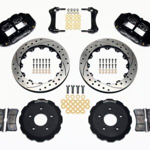 Wilwood Narrow Superlite 6R Front Hat Kit 13.06in Drilled Backdraft Cobra (BMW E36 Based)