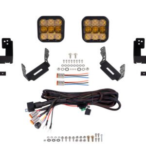 Diode Dynamics 07-18 Jeep JK Wrangler SS5 Bumper LED Pod Light Kit - Sport Yellow Combo