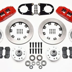 Wilwood Dynapro 6 Front Hub Kit 12.19in Red 37-48 Ford Psgr. Car Spindle