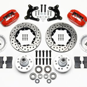 Wilwood Forged Dynalite Front Kit 11.00in Drilled Red 62-72 CDP A Body - 9in Drum