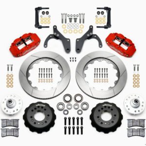 Wilwood Narrow Superlite 6R Front Hub Kit 14.00in Red 59-64 Chevy Impala / 63-64 Corvette