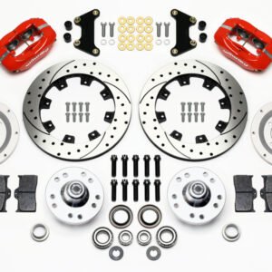 Wilwood Forged Dynalite Front Kit 12.19in Drilled Red 49-54 Chevy/53-62 Corvette (*Line Kit Needed*)