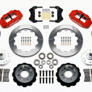 Wilwood Narrow Superlite 6R Front Hub Kit 12.88in Red 1965-1969 Mustang Drum Spindle