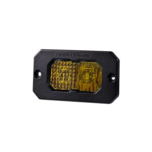 Diode Dynamics Stage Series 2in LED Pod Sport - Yellow Combo Flush ABL (Single)