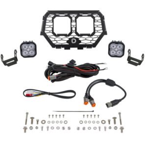 Diode Dynamics 2014-2018 Polaris RZR XP Stage Series LED Grille Kit - Pro White Fog