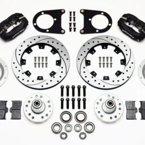 Wilwood Forged Dynalite Front Kit 12.19in Drilled 37-48 Ford Psgr. Car Spindle