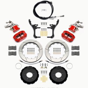 Wilwood Dynapro Radial4 / MC4 Rear Kit 12.88 Red 2006-15 Miata w/Lines & Cables