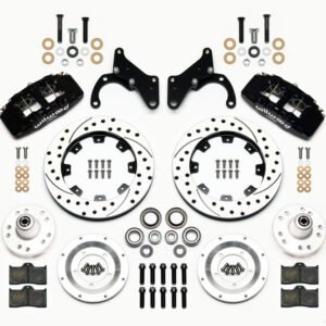 Wilwood Dynapro 6 Front Hub Kit 12.19in Drilled 69-70 Impala Drum/Disc 69-82 Vette