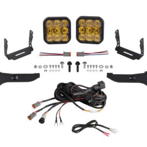 Diode Dynamics 17-20 Ford Raptor SS5 Bumper LED Pod Light Kit - Sport Yellow Combo