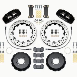 Wilwood Dynapro 6 Front Hat Kit 12.88in Drilled 2002-Up Mini Cooper w/ Lines