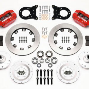 Wilwood Dynapro Dust-Boot Front Kit 12.19in Red 1965-1969 Mustang Disc & Drum Spindle